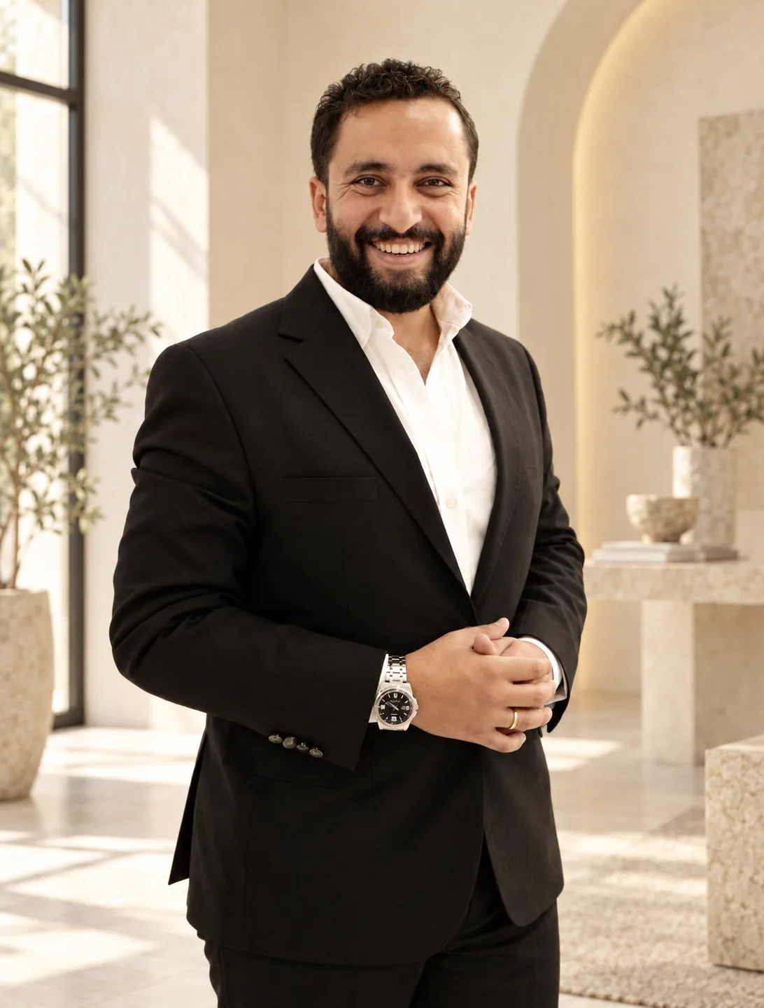 Portrait of Kirolos Adel, founder of Niche by KM